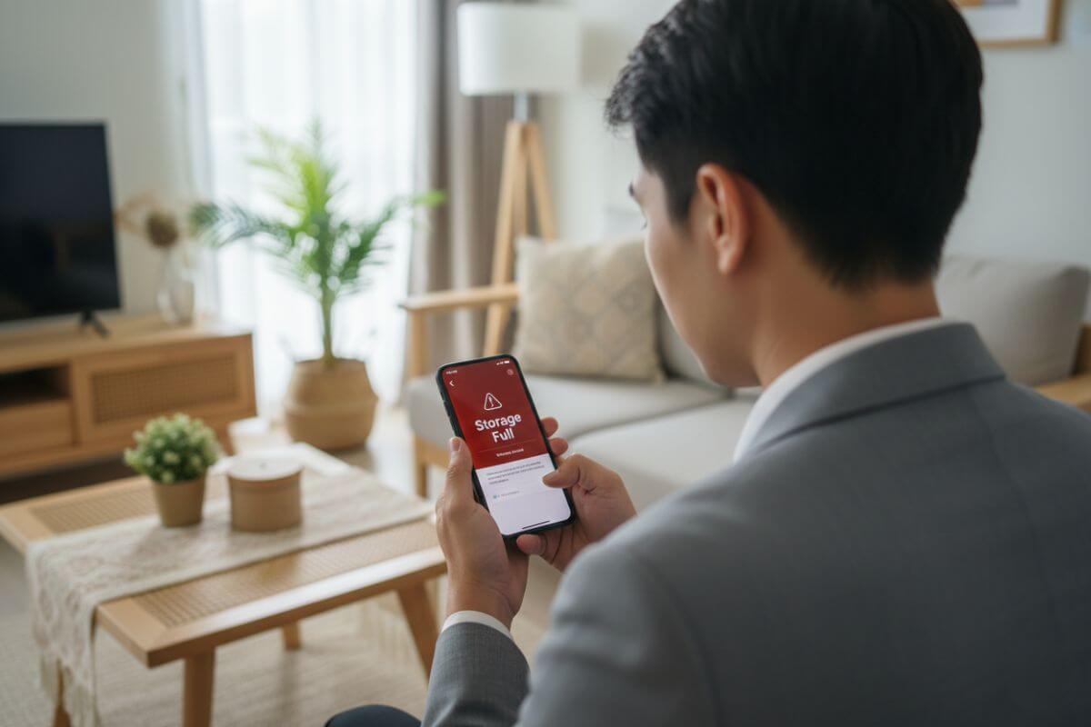 มือถือความจำเต็ม พื้นที่จัดเก็บข้อมูลไม่พอ เครื่องช้า